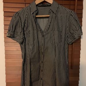 Express Short Sleeve Button Down Shirt